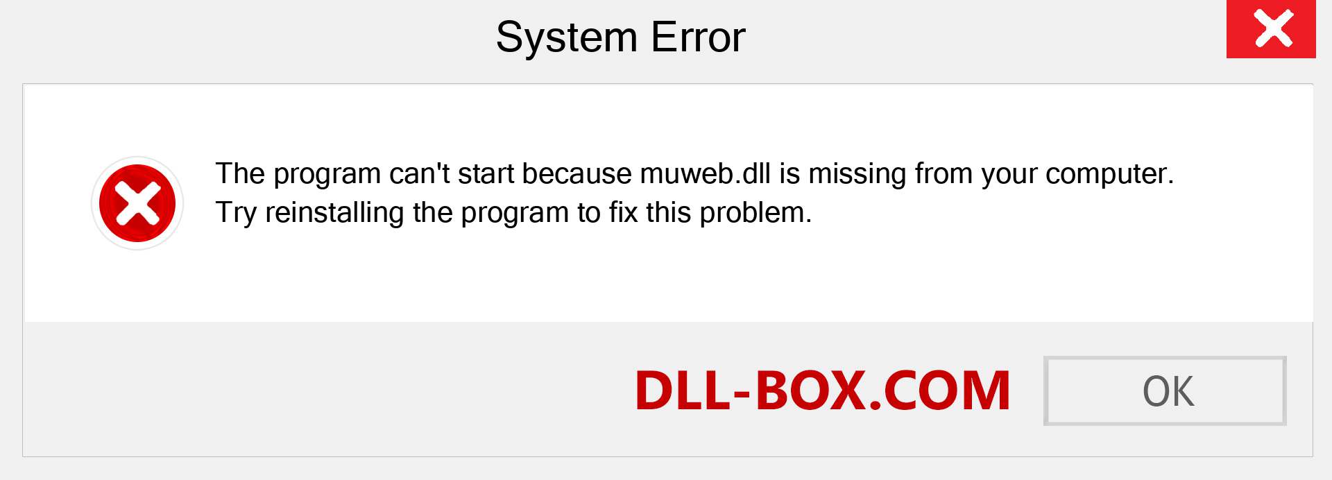  muweb.dll file is missing?. Download for Windows 7, 8, 10 - Fix  muweb dll Missing Error on Windows, photos, images